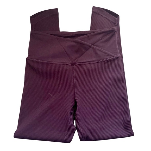 ATHLETA Plum Elation Crossover Rib 7/8 Tight - Picture 1 of 3